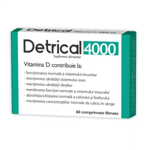 Detrical Vitamina D 4000UI, 60 comprimate, Natur Produkt