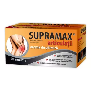 Supramax articulatii cu aroma de piersica, 30 plicuri, Zdrovit