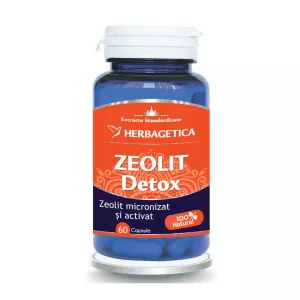Zeolit Detox, 60 capsule, Herbagetica