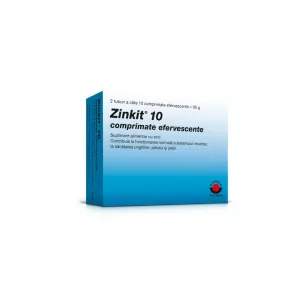 Zinkit 10, 20 comprimate efervescente, Worwag Pharma