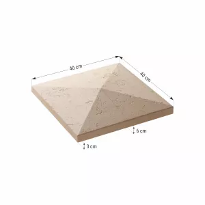 CAPAC STALP ROMA 40X40 SMOKE