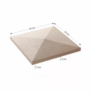 CAPAC STALP ROMA 45X45 SMOKE