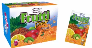 PRAF DE SUC CU AROMA DE TROPICALE FRUTTI KENDY 24*8.5G # 36 buc