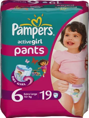 SCUTECE PAMPERS ACT PANTS 6 EXTRA +16KG 19BUC # 5 buc