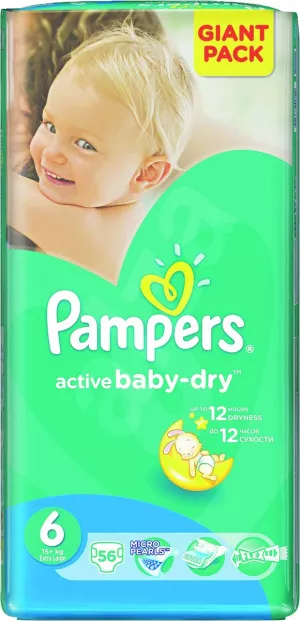 SCUTECE PAMPERS GIANT 6 EXTRA LARGE 15+KG 56BUC # 2 buc