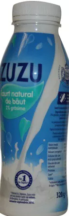 ZUZU IAURT NATURAL DE BAUT 2% 320G # 12 buc