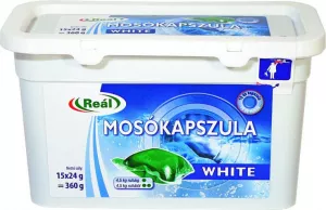 REAL DETERGENT CAPSULE WHITE 15*24G 360G # 12 buc