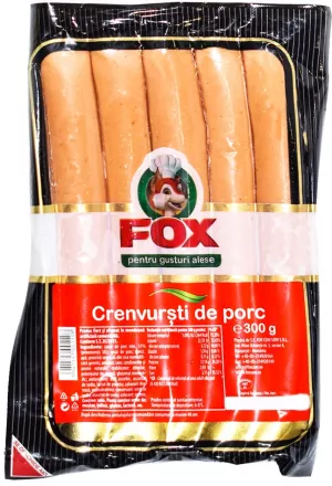 CREMWURSTI DE PORC FOX 300G # 1 buc