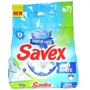 DETERGENT AUTOMAT 2IN1 WHITE SAVEX 1.8KG # 8 buc