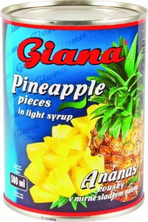 GIANA COMPOT DE ANANAS BUCATI 580ML # 24 buc