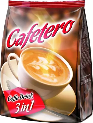 PUDRA DE CAFEA INSTANT 3IN1 CAFETERO 10*18G # 10 buc