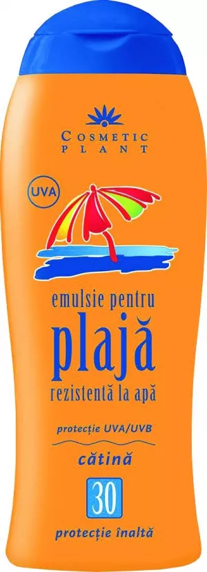 EMULSIE PT.PLAJA REZINTENTA LA APA CU ULEI DE CATINA SPF30 CP 200ML # 12 buc