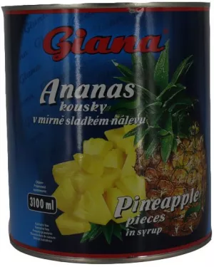 GIANA COMPOT ANANAS BUCATI 3060G