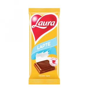 CIOCOLATA CU LAPTE LAURA 80G