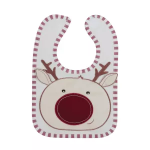 Baveta bumbac, cu broderie 3D, Deer