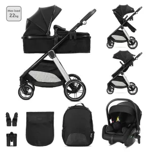 Carucior Set 3 in 1, Aspen, pana la 22 kg, Negru