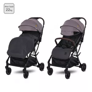 Carucior sport autofold, de la 0 luni pana la 4 ani, maxim 22 kg, protectie UV, Minori, Grey Jasper