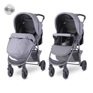 Carucior sport Olivia Basic, cu husa de picioare, pliere tip carte, Cool Gri