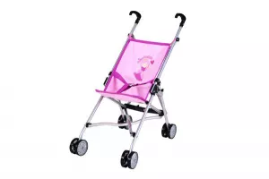 Carucior sport pentru papusi, Knorr Toys, Sim, 42 x 27 x 55 cm, 3 Ani+, Princess Pink