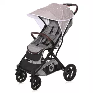 Copertina pentru carucior, model universal, protectie solara, Grey Bej Stars