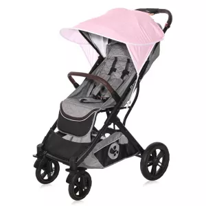 Copertina pentru carucior, model universal, protectie solara, Pink Stars