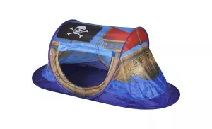 Cort de joaca pop-up pentru copii, Knorr Toys, potrivit interior/exterior, din material hidrofug, 170x85x70 cm, 3 Ani+, Corabia Piratilor