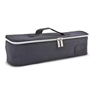 Geanta termica pentru mancare Avy, 3 compartimente detasabile, 33x11x10 cm, Negru