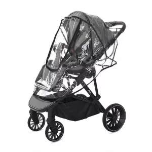 Husa de ploaie pentru carucior, model universal,  geanta de transport inclusa, 72x57x47 cm, Transparent
