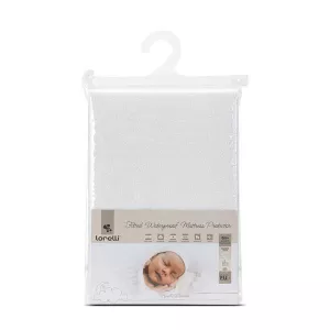 Husa protectie saltea impermeabila, 60 x 120 + 20 cm, bumbac 100%, White