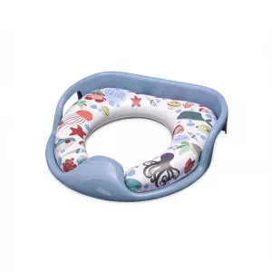 Reductor moale pentru toaleta, cu manere, model universal, Ocean Blue