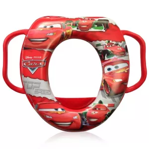 Reductor moale pentru toaleta, Disney, cu manere, Cars Red