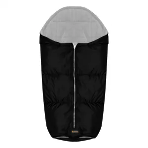Sac termic de iarna pentru carucior, impermeabil, captuseala polar fleece, Black