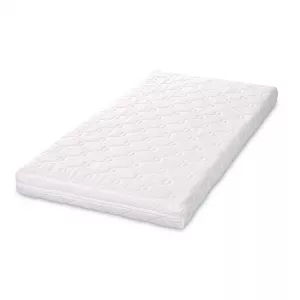 Saltea pat Havana Premium, 60 x 120 x 10 cm, cocos si spuma elastica, White