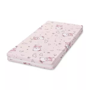 Saltea patut balansoar, First Dreams, 90 x 42 x 6 cm, spuma elastica, Pink Ballerina Bear