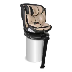 Scaun auto Estate, isofix, cu picior de sprijin, baza rotativa 360 grade, de la 0 luni pana la 12 ani, 40-150 cm, Bej