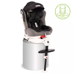 Scaun auto, Pegasus, Isofix, rotativ 360 grade, Light & Dark Grey