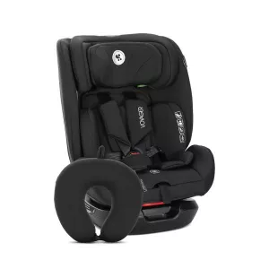 Scaun auto pentru copii, Voyager, i-Size, inclusa pernuta de calatorie, 0 luni-12 ani, 40-150 cm, Black
