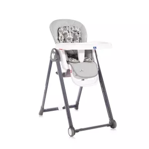 Scaun de masa Party, spatar reglabil, cadru aluminiu, pliere compacta, Gri Cool Leather