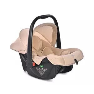 Scoica auto pentru copii Joy, de la 0 luni pana la 15 luni, 40-85 cm, copertina pliabila, maner de transport, Bej