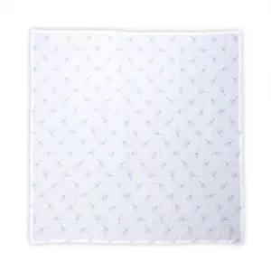 Scutec pled din muselina 80x80 cm, Aquatic Floral