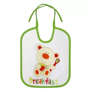 Set 3 bavete nou-nascut, small, bumbac, inchidere cu snur