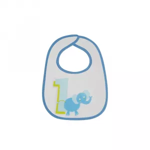 Set 7 bavete,  small, bumbac, inchidere cu arici Boy