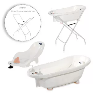 Set cadita 88 cm cu termometru, reductor si accesorii, Pink