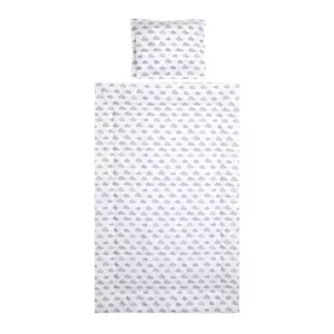 Set lenjerie pat 3 piese, bumbac ranforce, Cosy, Clouds Grey