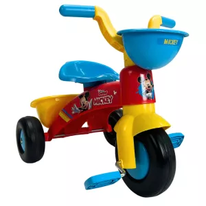 Tricicleta cu pedale pentru copii Injusa, licenta Disney, Mickey Mouse, 1-3 ani, Multicolor