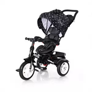 Tricicleta multifunctionala 4in1, Neo Air, Black Crowns New