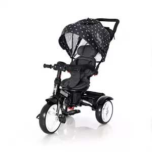 Tricicleta multifunctionala 4in1, Neo, Black Crowns New