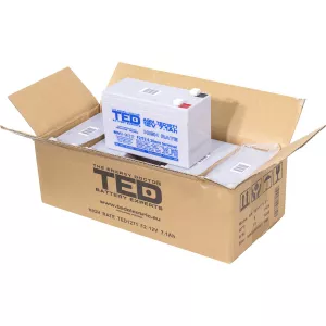 Acumulator 12V High Rate, Dimensiuni 151 x 65 x 95 mm, Baterie 12V 7.1Ah F2, TED Electric TED003300