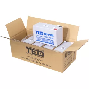 Acumulator 12V High Rate, Dimensiuni 151 x 65 x 95 mm, Baterie 12V 9.6Ah F2, TED Electric TED003324