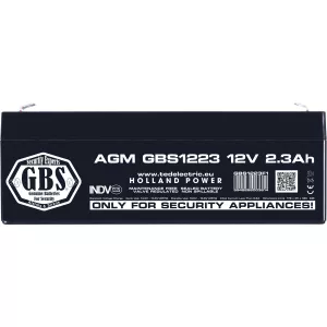 Acumulator 12V Sisteme Alarma, Dimensiuni 178 x 34 x 60 mm, Baterie 12V 2.3Ah F1, TED Electric GBS